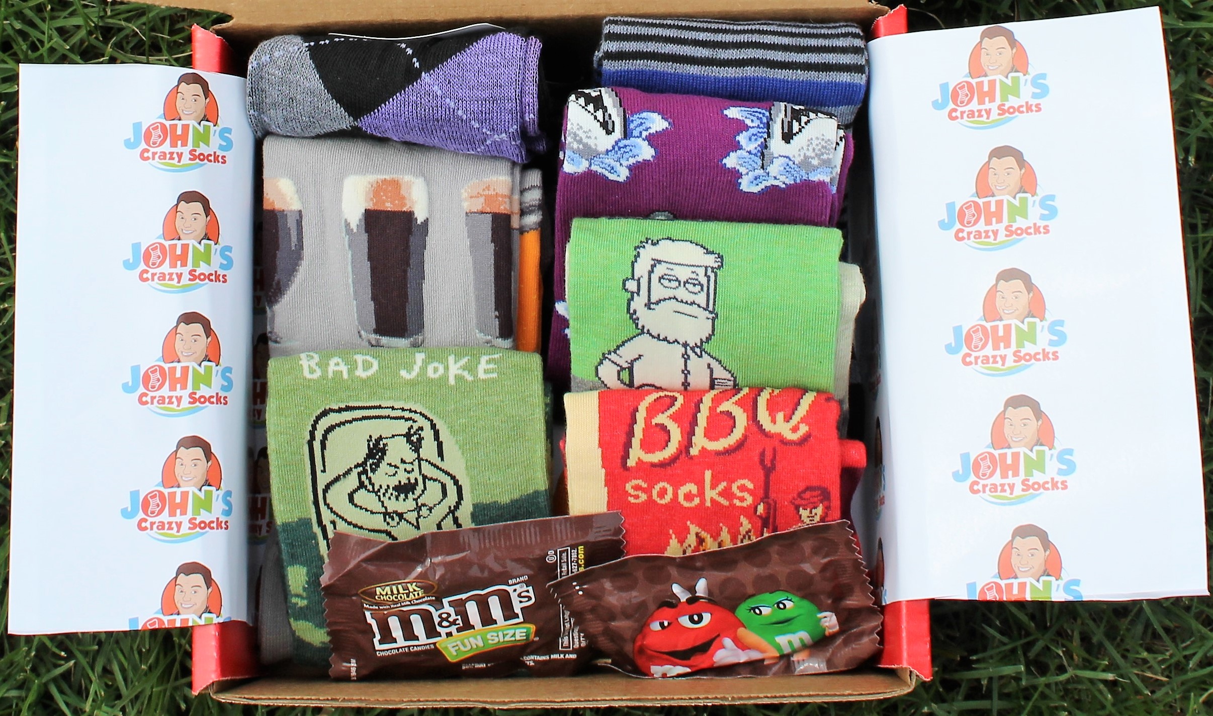 Johns Crazy Socks Packaging