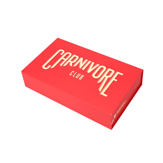 صندوق بوتيك ملابس حمراء مخصصة