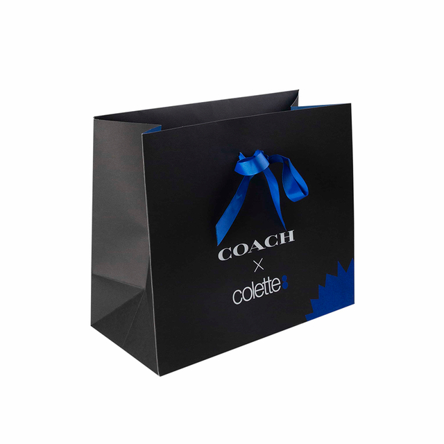 حقيبة تسوق ورقية مخصصة مع شعار