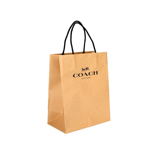 حقيبة تسوق مدرب الأكياس الورقية البنية المخصصة