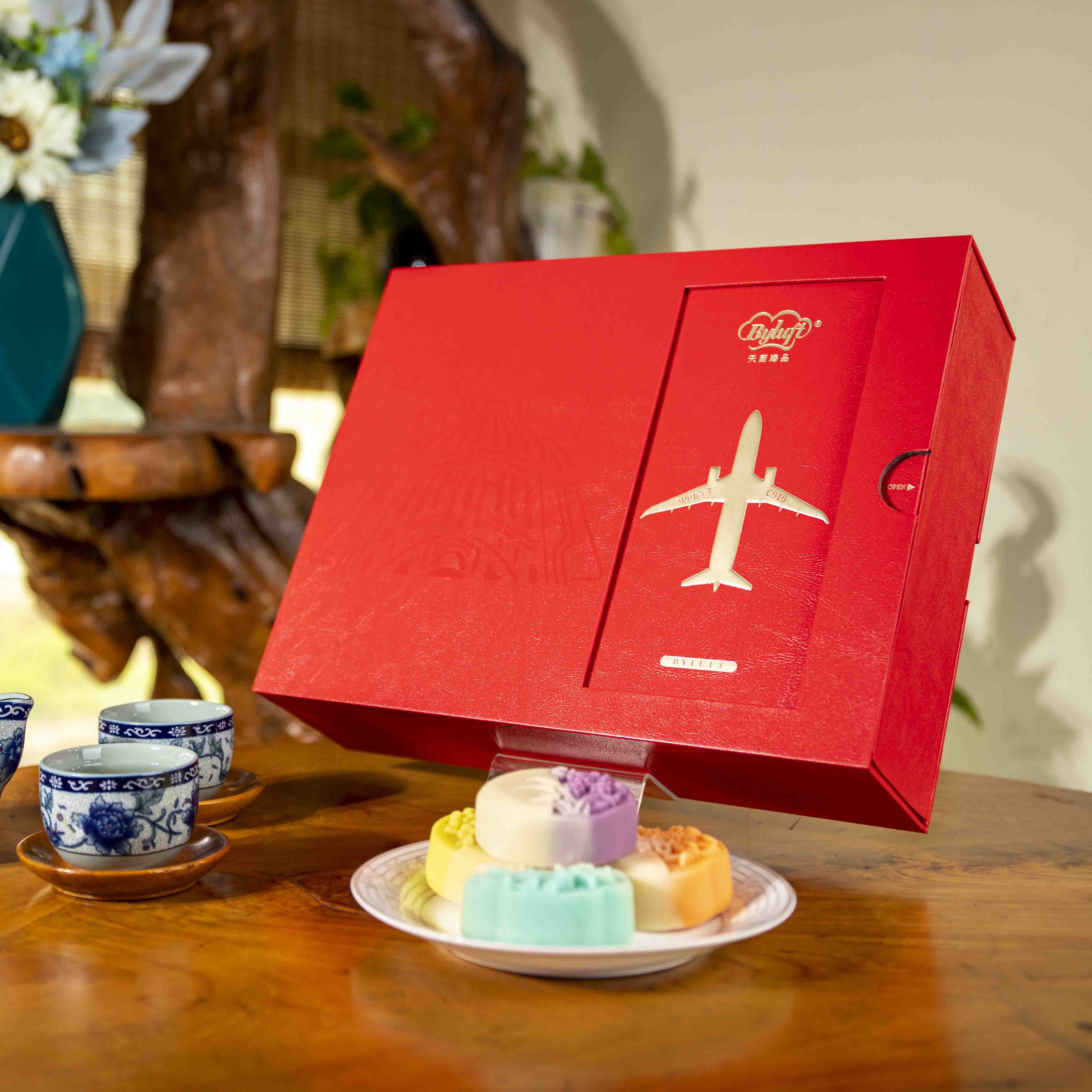 تخصيص اللون الشرقي تخصيص عبوة صندوق الكعك لمطار قوانغتشو بايون