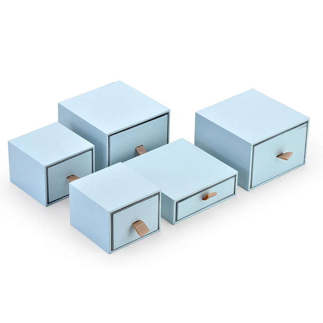 مربع ورقة درج التعبئة والتغليف المجوهرات المخصصة للمجوهرات